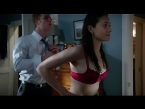 Emmy Rossum wet, sex scene in Shameless (2011)