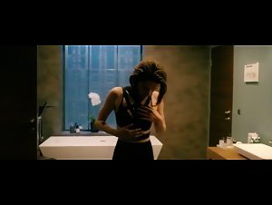 Kristen Stewart bra , changing scene in Personal Shopper (2016) 16