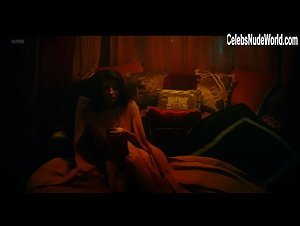 Amara Zaragoza Seducing , Flashing boobs In Strange Angel (series) (2018)