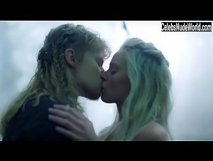 Ida Nielsen Kissing , Flashing boobs in Vikings (series) (2013) 5