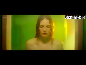 Clare Durant wet , shower scene in Animas (2018) 16