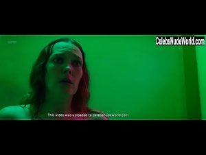 Clare Durant wet , shower scene in Animas (2018) 6