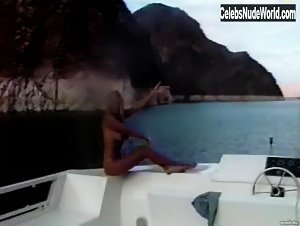 Pamela Anderson relaxing topless in a boat in Pam & Tommy Lee sex tape (1998) 16