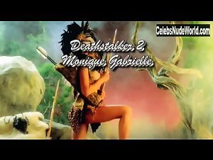 Monique Gabrielle Outdoor , boobs in Deathstalker II (1987) 1