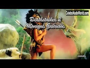 Monique Gabrielle Outdoor , boobs in Deathstalker II (1987) 2