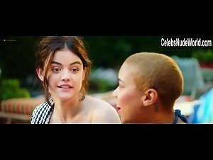 Lucy Hale nude, boobs scene in Dude (2018) 1