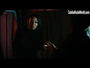 Nis'Mya underware, cleavage scene in Amin (2018) 6