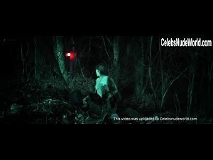 Samhain nude, boobs scene in Demon Hole (2017) 15