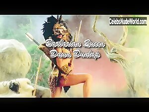 Dawn Dunlap boobs , Outdoor in Barbarian Queen (1985) 1
