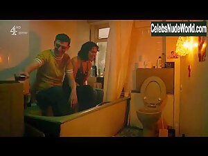 Desiree Akhavan Bathroom , boobs in The Bisexual (series) (2018) 2