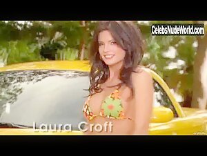 Laura Croft Wet , Nipple in Playboy Video Playmate Calendar 2009 (2008) 1