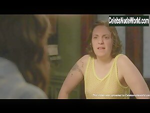 Lena Dunham boobs , Tattoo in Girls (series) (2012) 11