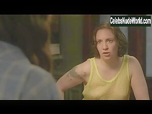 Lena Dunham boobs , Tattoo in Girls (series) (2012) 17