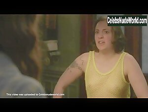 Lena Dunham boobs , Tattoo in Girls (series) (2012) 20