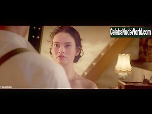 Lily James boobs , Explicit scene in Exception (2016) 10