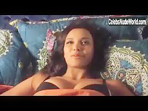 Jessica Lucas underware scene boobs in bed 4