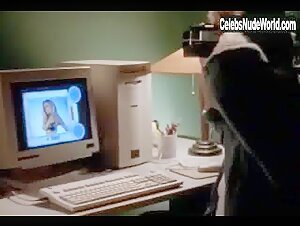 shauna sand nude, boobs scene in virtual girl 2
