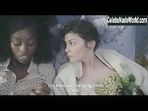 Audrey Tautou, Aïssa Maïga lesbian, underwear scene in Mood Indigo (2014) 18