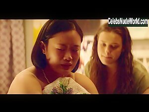 Katherine Langford, Michele Selene Ang lesbian, underwear scene in 13 Reasons Why (2017-2020) 14