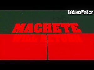 Michelle Rodriguez, Lady Gaga, Alexa Vega Sexy, underwear scene in Machete Kills (2013) 9