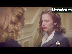 Bridget Regan, Hayley Atwell Sexy, lesbian scene in Agent Carter (2015-2016) 7