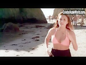Cassie Scerbo Bouncing boobs , Beach scene in Sharknado (2013) 7