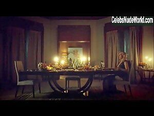 Gillian Anderson Blonde , Sexy Dress scene in Hannibal (2014-2015) 19
