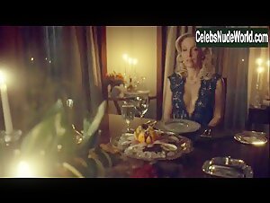 Gillian Anderson Blonde , Sexy Dress scene in Hannibal (2014-2015) 7