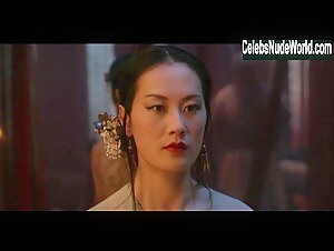 Olivia Cheng, Leifennie bush, breasts scene in Marco Polo (2014-2016) 10