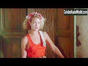 Melody Anderson Sexy scene in Firewalker (1986) 10
