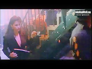Jami Gertz Brunette , Cleavage scene in Less than Zero (1987) 15