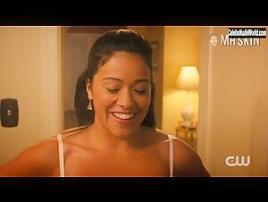 Gina Rodriguez Lingerie , Shower scene in Jane the Virgin (2015-2019) 6