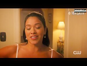 Gina Rodriguez Lingerie , Shower scene in Jane the Virgin (2015-2019) 7