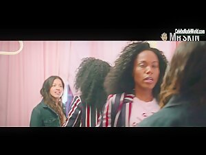 Gina Rodriguez Lingerie , Dressing Room scene in Someone Great (2019) 12