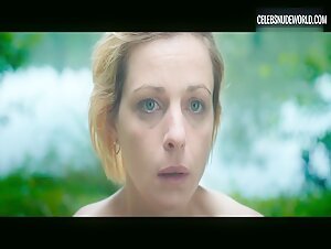 Louise Manteau Nude, hard nipples scene in Wolfkin (2022) 15