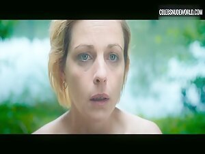 Louise Manteau Nude, hard nipples scene in Wolfkin (2022) 18