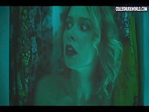 Amelia Eve Nude, peeing scene in Leopard Skin (2022)