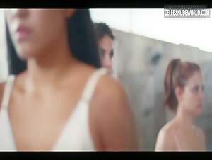 Coty Camacho, Natasha Dupeyron underwear, breasts scene in Señorita 89 (2022) 13