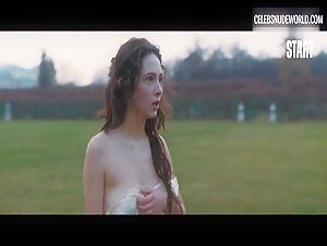 Daria Balabanova nightgown, breasts scene in Karamora (2022) 11