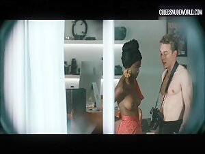 Blessing Adedijo Nude, breasts scene in The Voyeurs (2021) 2