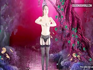 Misty Lovelace, Erin Melancholic underwear, thong scene in Dickless Zombies (2021) 18