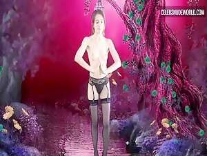 Misty Lovelace, Erin Melancholic underwear, thong scene in Dickless Zombies (2021) 19