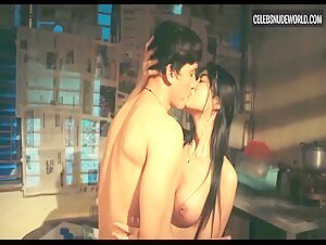 Azi Acosta Nude, breasts scene in Sex Games (2023) 4