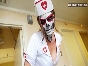 Melissa Haro Nurse, Upskirt scene in Adrenochrome (2018) 10