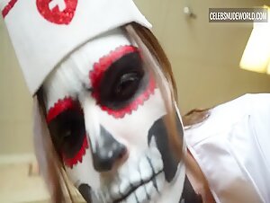 Melissa Haro Nurse, Upskirt scene in Adrenochrome (2018) 20