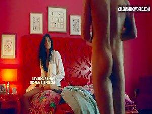 Aislinn Derbez Bedroom, Underwear scene in The House of Flowers (2018-2020) 2