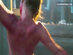 Danae Swinburne Fighting, Breasts scene in Creature Cabin (2017) 4