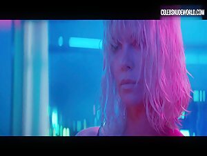 Charlize Theron Underwear, Fishnets scene in Atomic Blonde (2017) 19