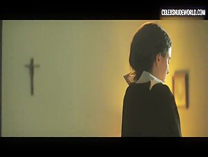 Margaret Qualley Underwear, Brunette scene in Novitiate (2017) 4
