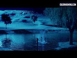 Radhika Apte, Surveen Chawla, Tannishtha Chatterjee Splashing, Nighttime scene in Parched (2016) 14